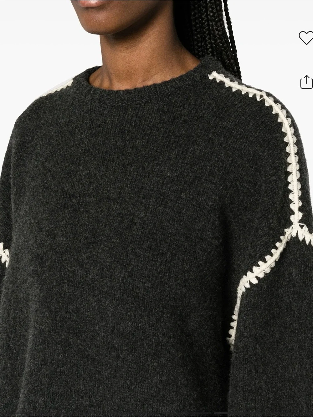 Toteme Oversized Crochet Sweater